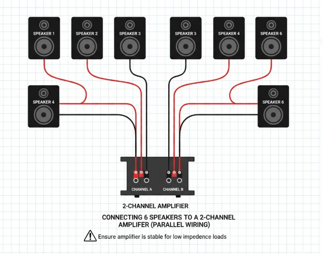 How To Connect 6 Speakers To A 2 Channel Amp Connect 6 Speakers To A 2 Channel Amp