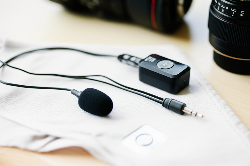 Generate a high-quality, relevant image prompt for an article about: Boya By M1v Wireless Lavalier M