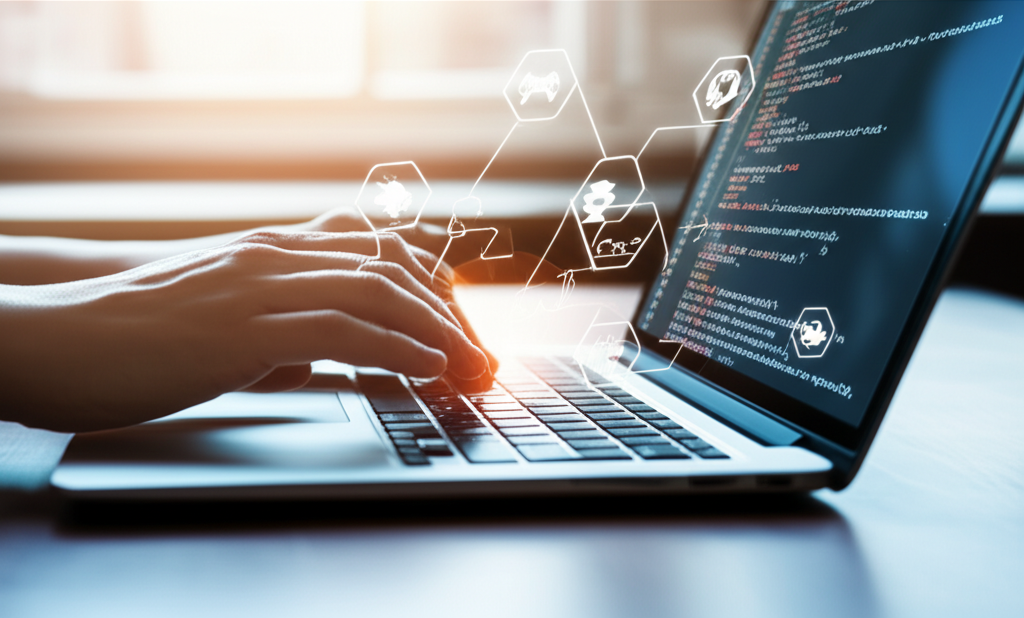 Generate a high-quality, relevant image prompt for an article about: Gaming Your Way to Sharper AI P