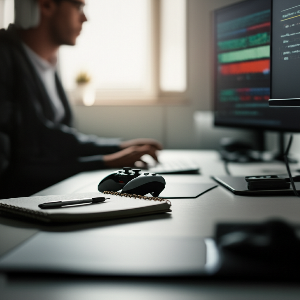 Generate a high-quality, relevant image prompt for an article about: Gaming Your Way to Sharper AI P