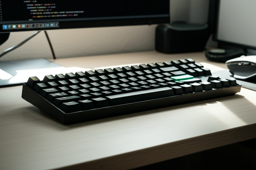 Generate a high-quality, relevant image prompt for an article about: Royal Kludge RK96 Review: Wirel