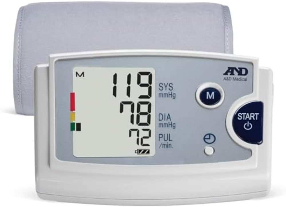 A&D Medical Blood Pressure Monitor for Home Use, UA787EJ Preformed Upp