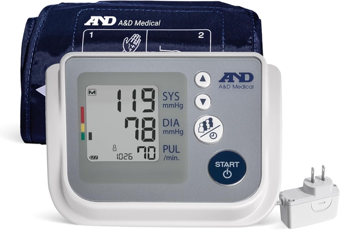 A&D Medical Multi-User Blood Pressure Monitor for Home Use UA