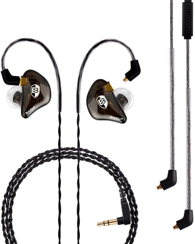 BASN Professional in Ear Monitor Headphones for Singers Drummers Music