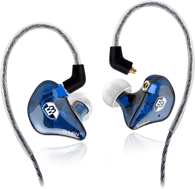 BASN High-Definition in Ear Monitor Headphones for Musicians with Deta