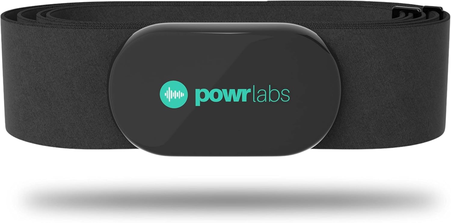 Powr Labs Bluetooth and ANT+ Heart Rate Monitor Chest Strap for Polar,