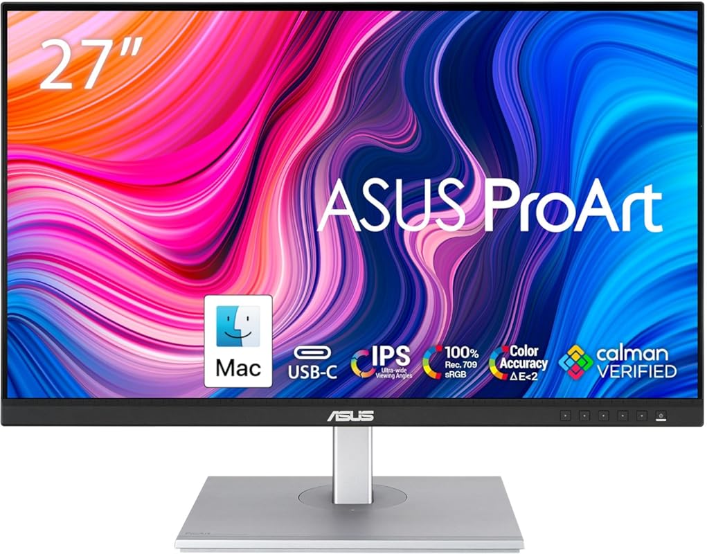 ASUS ProArt PA278CV 27-Inch WQHD Monitor with USB-C, 100% sRGB, and He