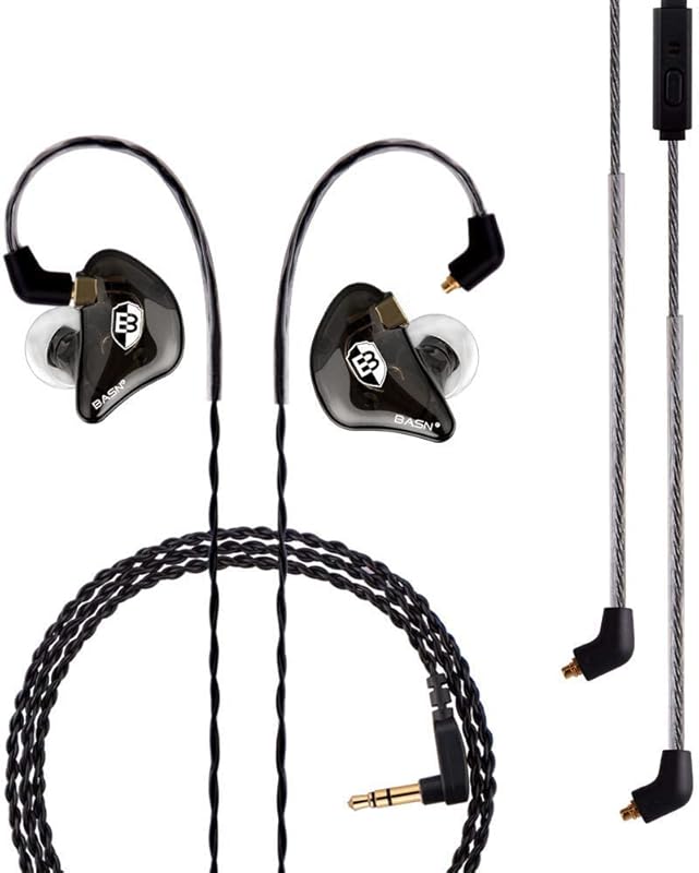 BASN Professional in Ear Monitor Headphones for Singers Drummers Music