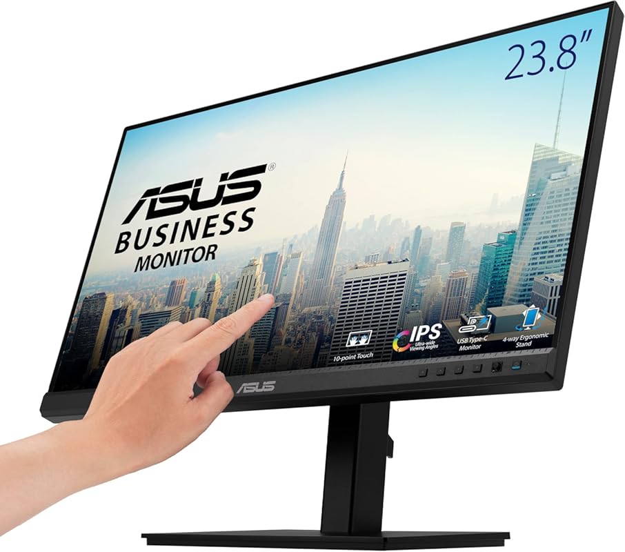 ASUS 24-Inch Full HD Touchscreen Monitor with USB-C, Height Adjust, an