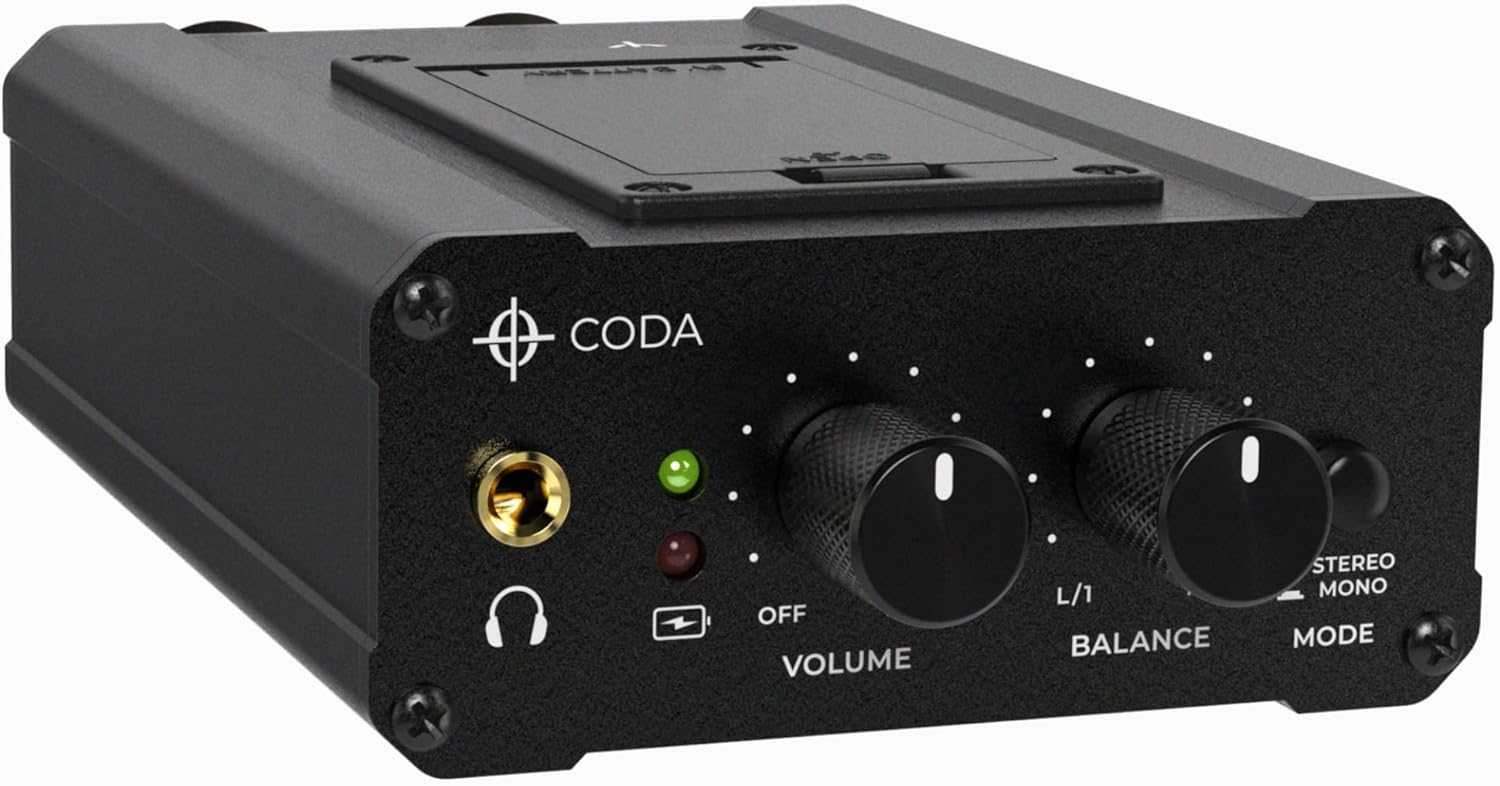 Coda Ultra-Compact Personal in Ear Monitor Amplifier - Double Channel 