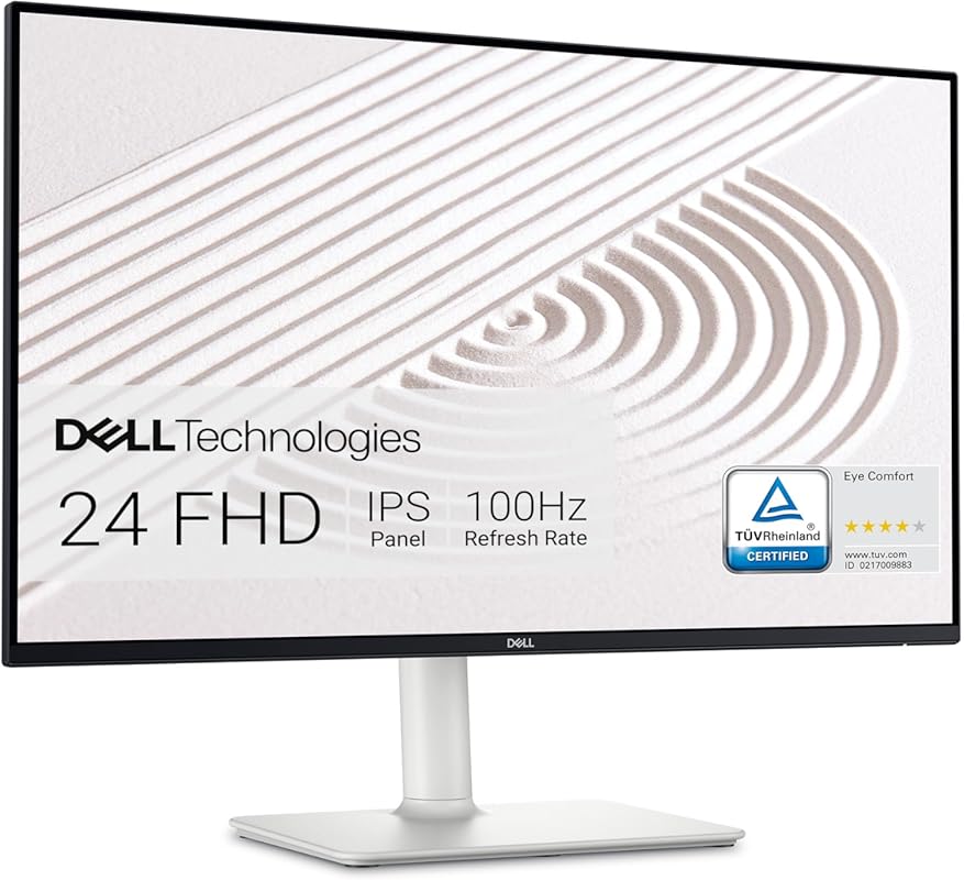 Dell 23.8 Inch FHD Monitor with 100Hz Refresh Rate and Ergonomic Stand