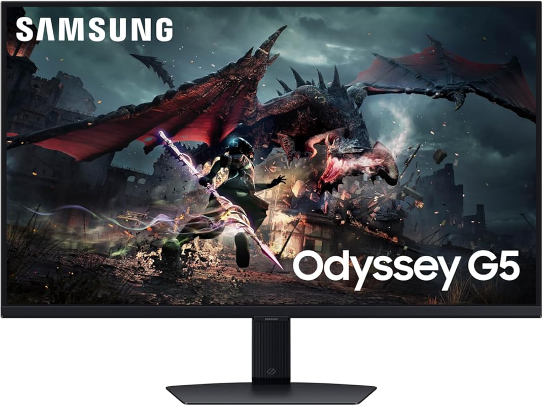SAMSUNG 32-Inch Odyssey G50D Series QHD Fast IPS G-Sync Compatible Gam