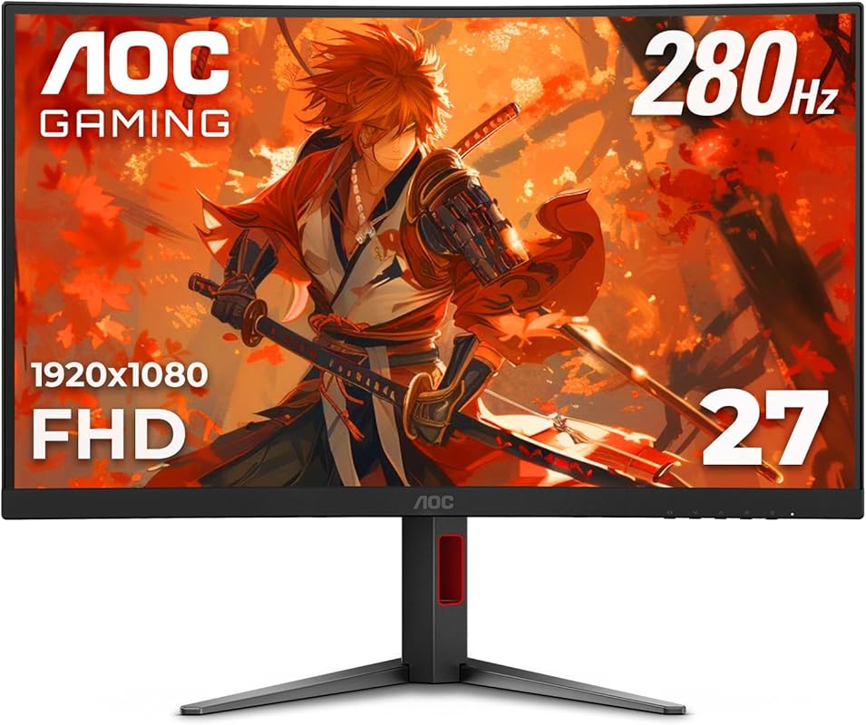 Top 27-Inch Curved Gaming Monitor Under $600 with 240Hz and 0.3ms Resp