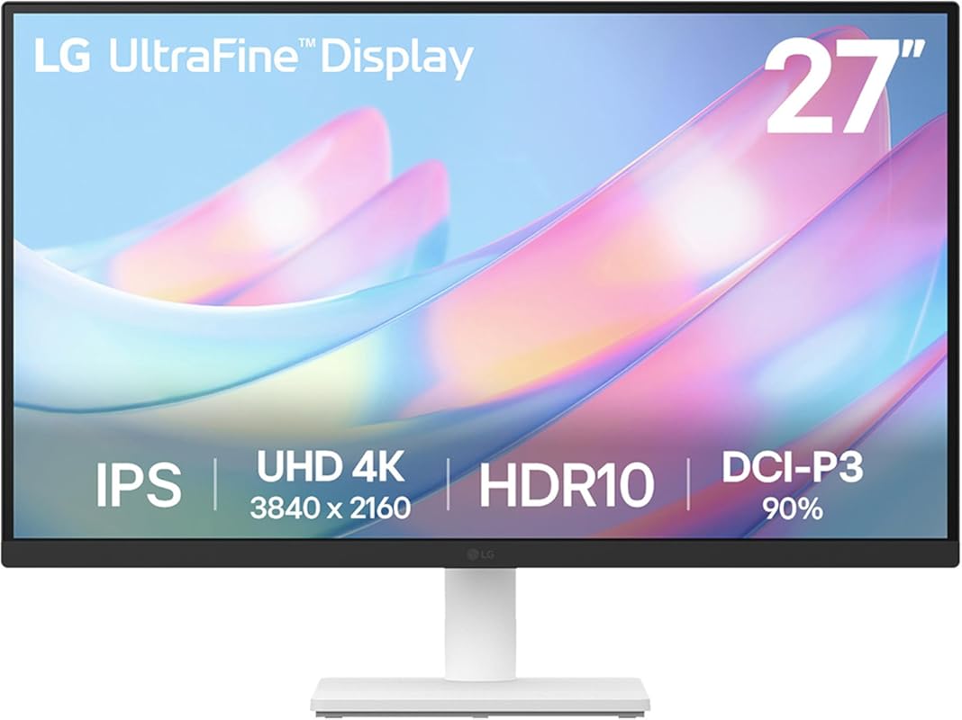 LG 27US500-W 27-Inch 4K UHD IPS Monitor for Mac Mini with HDR10 and Bo