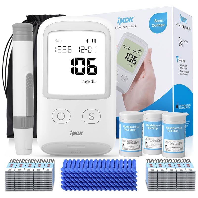 Clinically Accurate Blood Sugar Monitor Kit with 150 Test Strips and L