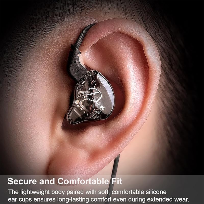 KZ Dawn IEM Earphones for Musicians, 3.5mm in-Ear Monitor Headphones n
