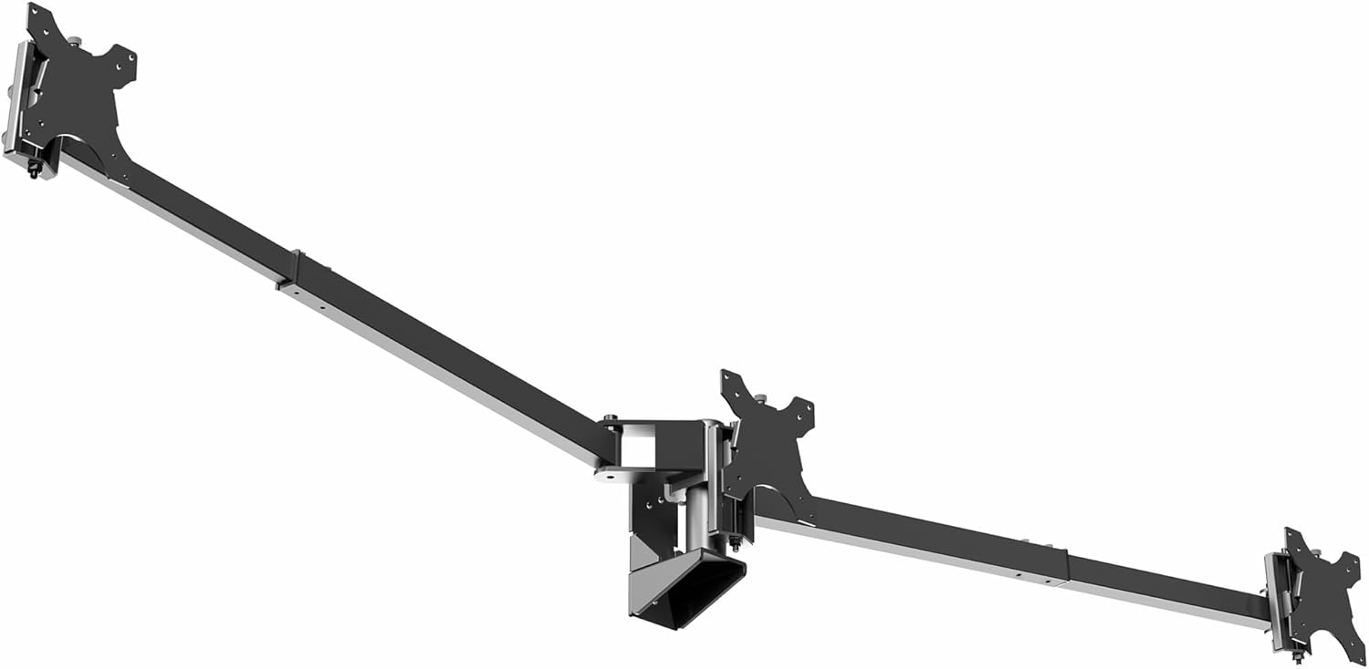 Premium Triple Monitor Wall Mount for Screens up to 38 Inches with Adj