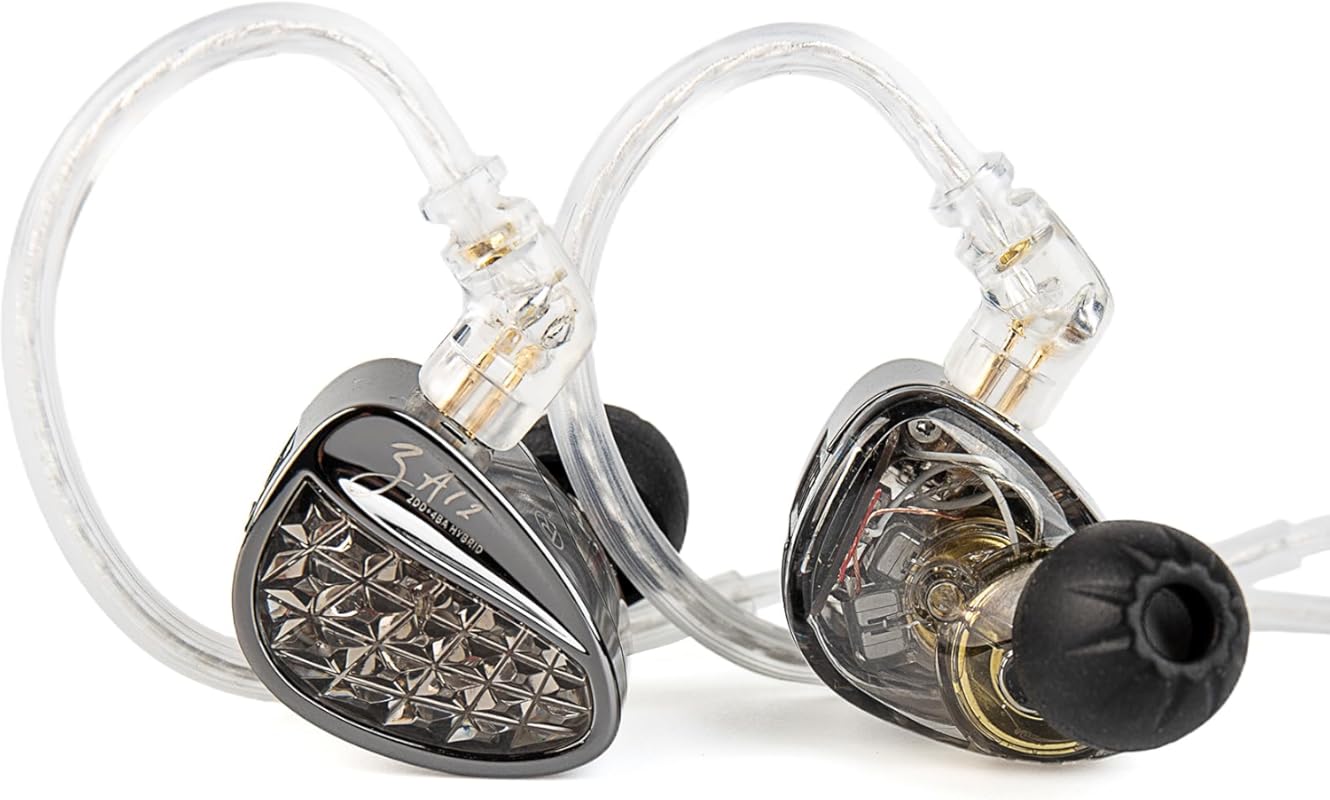 KZ ZA12 in Ear Monitor, 2DD+4BA Hybrid Wired Earbuds, KZ in Ear Monito