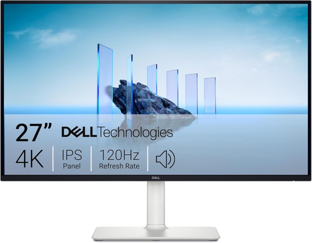 Dell 27-Inch 4K 120Hz IPS Monitor with AMD FreeSync Premium and Integrated Speakers