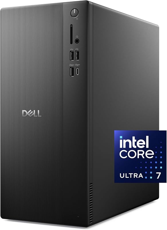 Dell Tower Desktop with Intel Core Ultra 7, 32GB RAM, and 1TB SSD