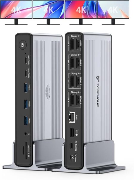 5 Best Docking Stations for 4 Monitors in 2026 - techzaru