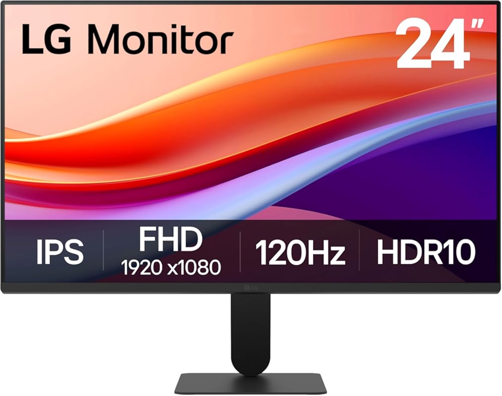 LG 24U411A-B 24-Inch Full HD IPS Monitor with 120Hz and HDR10 for Phot