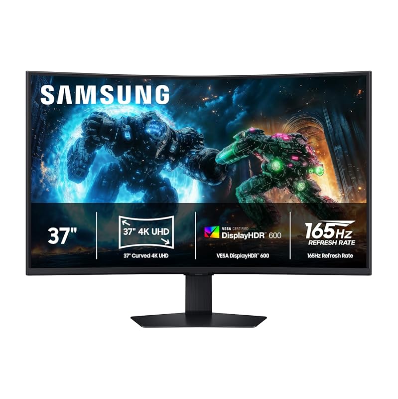Samsung 37” Odyssey G7 4K UHD Resolution, 165Hz, Curved Gaming Monito
