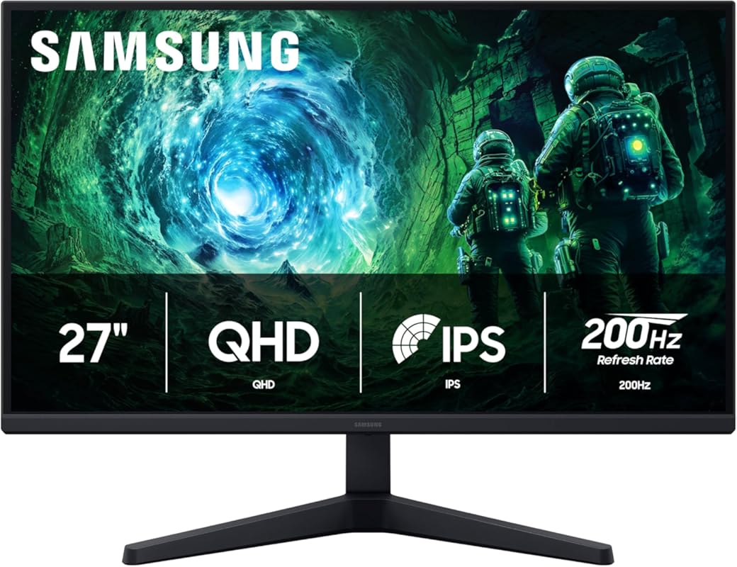 SAMSUNG 27” Odyssey G5 G53F QHD Resolution Gaming Monitor, HDR10, 200H
