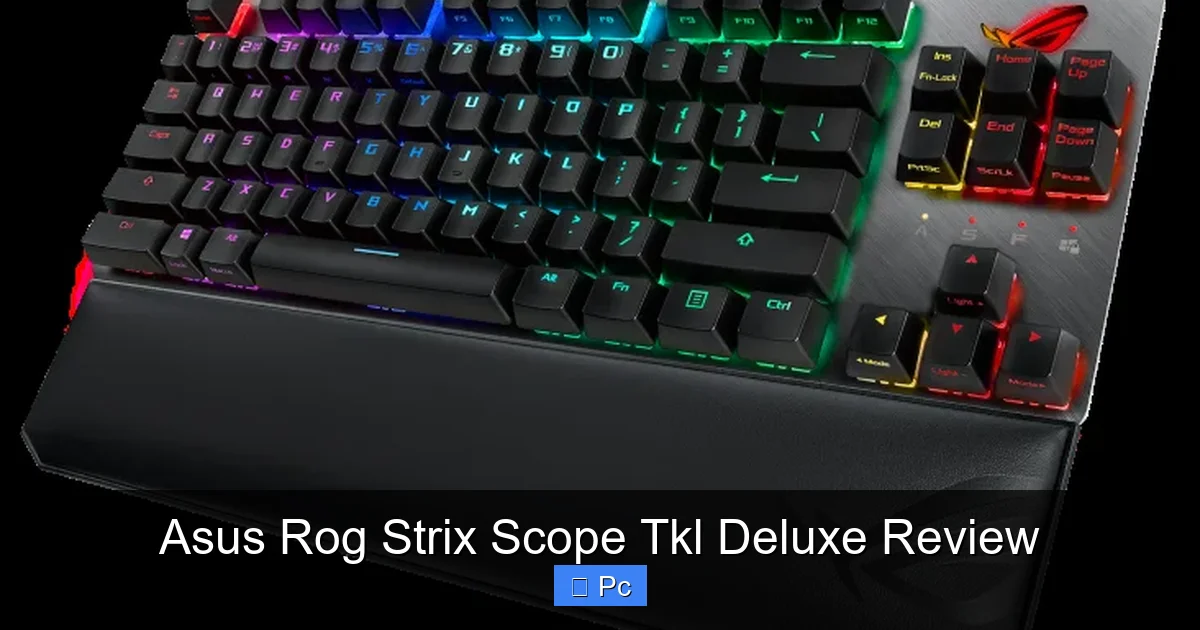 Asus Rog Strix Scope Tkl Deluxe Review