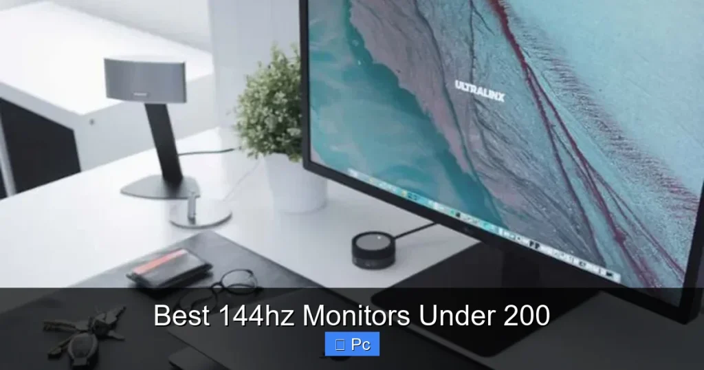 Best 144hz Monitors Under 200