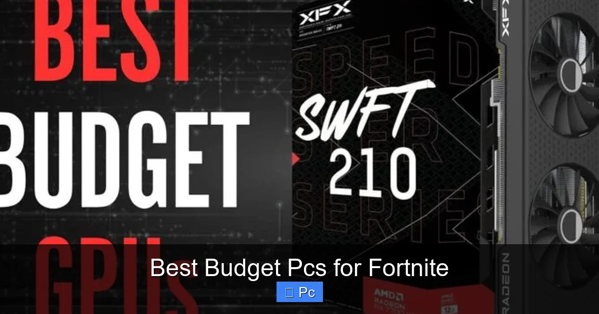 Best Budget Pcs for Fortnite
