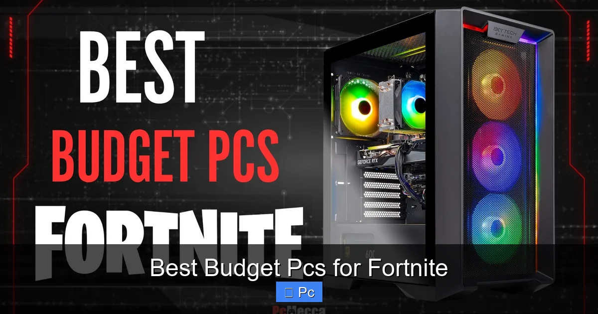 Best Budget Pcs for Fortnite