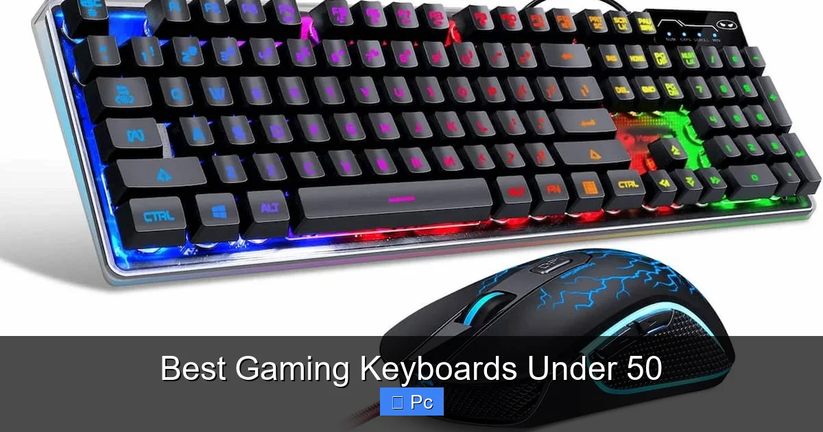 Best Gaming Keyboards Under 50
