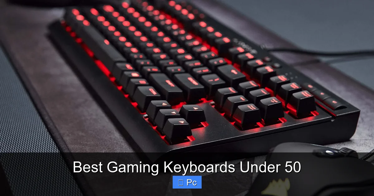 Best Gaming Keyboards Under 50
