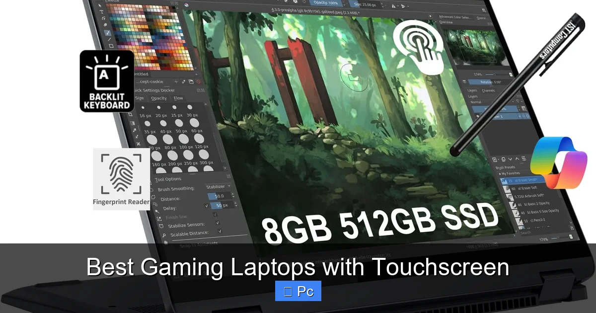 Best Gaming Laptops with Touchscreen