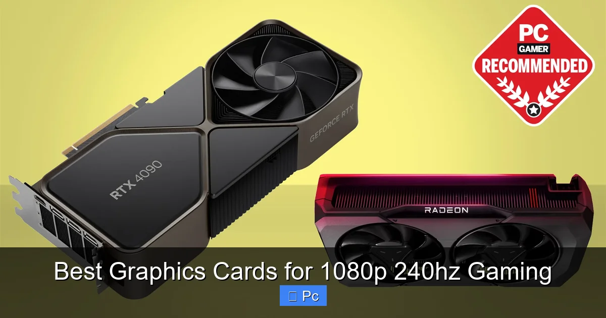 Best Graphics Cards for 1080p 240hz Gaming