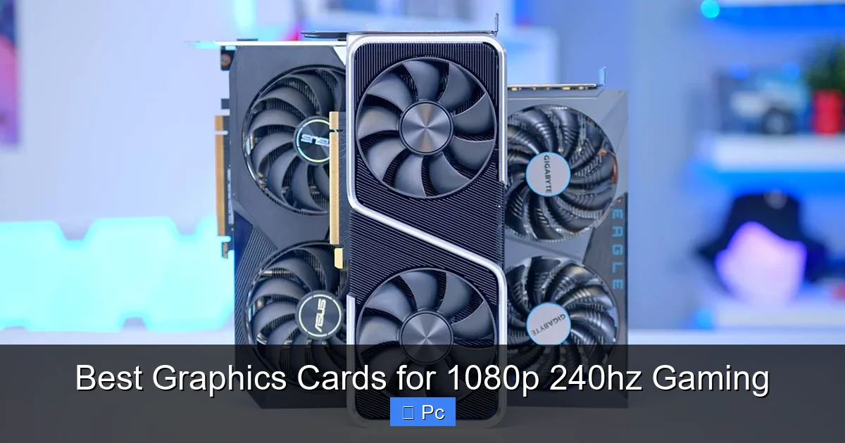 Best Graphics Cards for 1080p 240hz Gaming