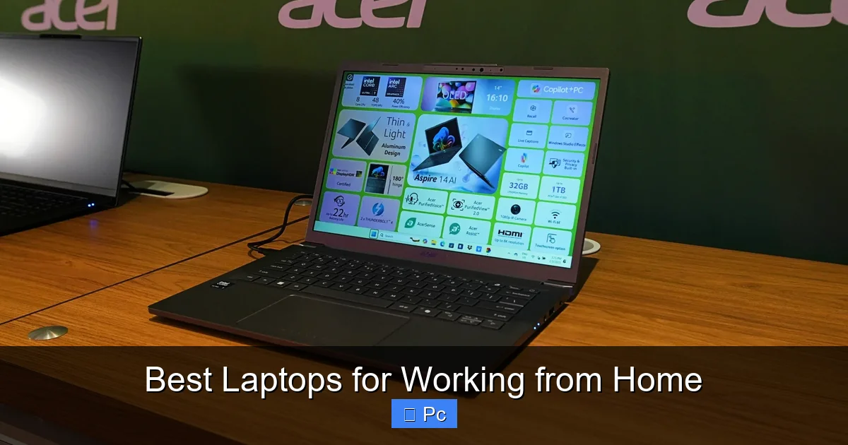 Best Laptops for Working from Home
