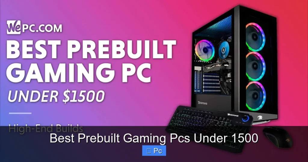 Best Prebuilt Gaming Pcs Under 1500 Best Prebuilt Gaming Pcs Under 1500