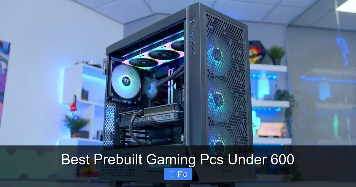 Best Prebuilt Gaming Pcs Under 600