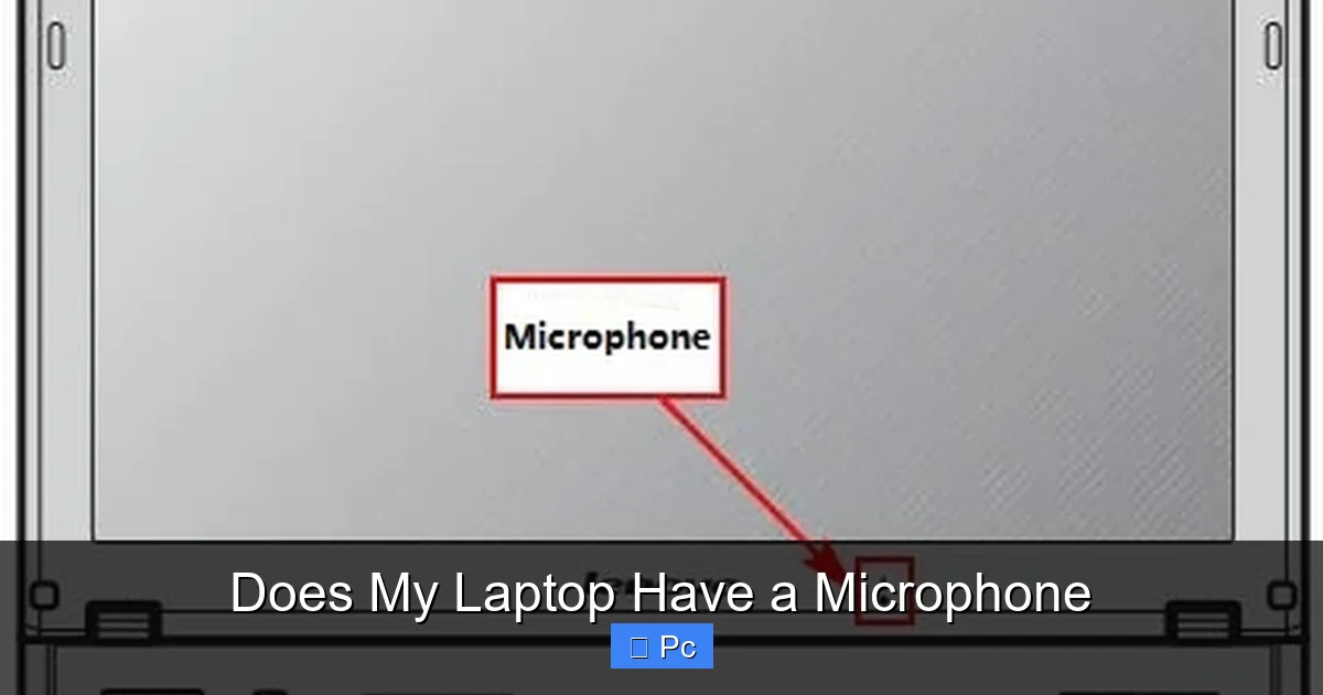Does My Laptop Have a Microphone