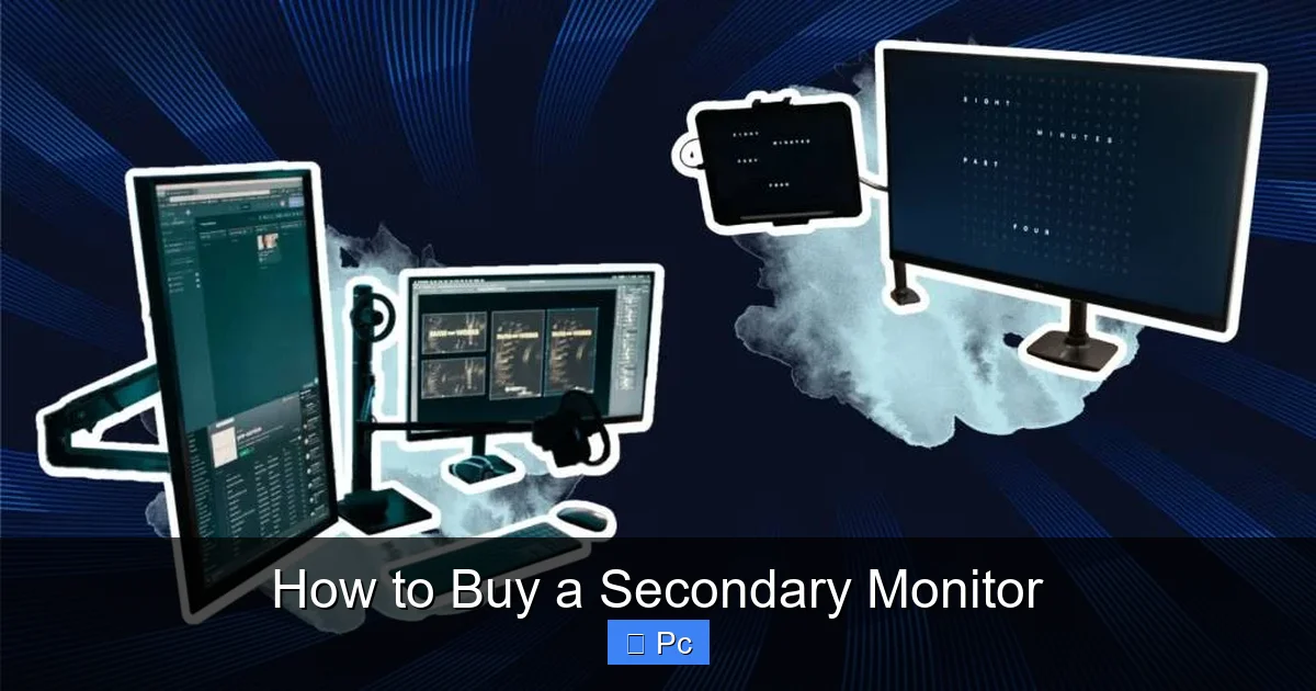 How to Buy a Secondary Monitor