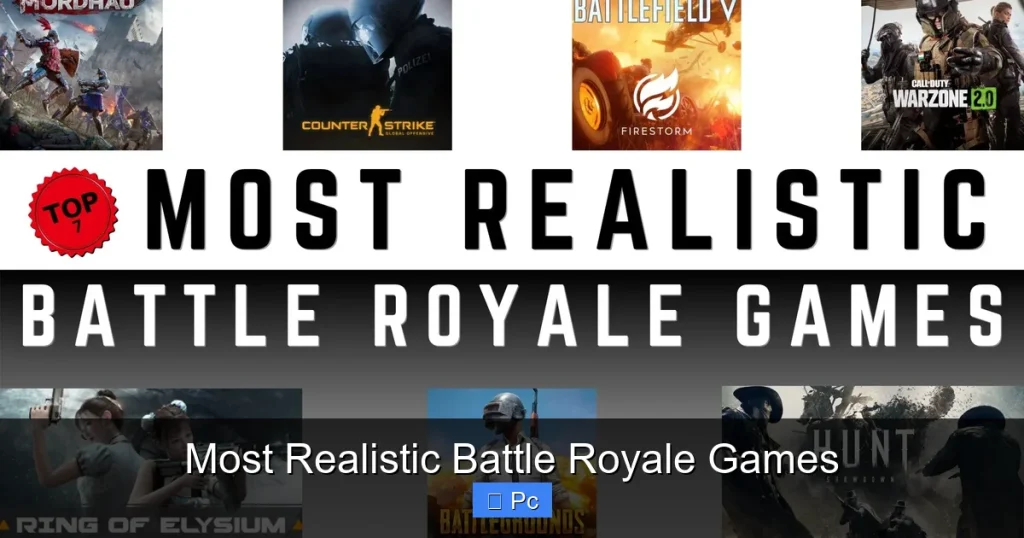 Most Realistic Battle Royale Games