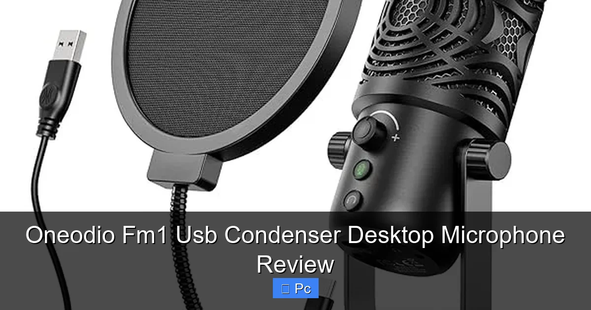 Oneodio Fm1 Usb Condenser Desktop Microphone Review