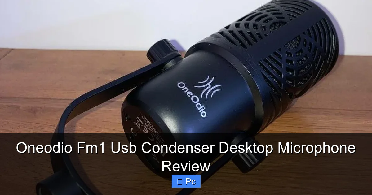 Oneodio Fm1 Usb Condenser Desktop Microphone Review