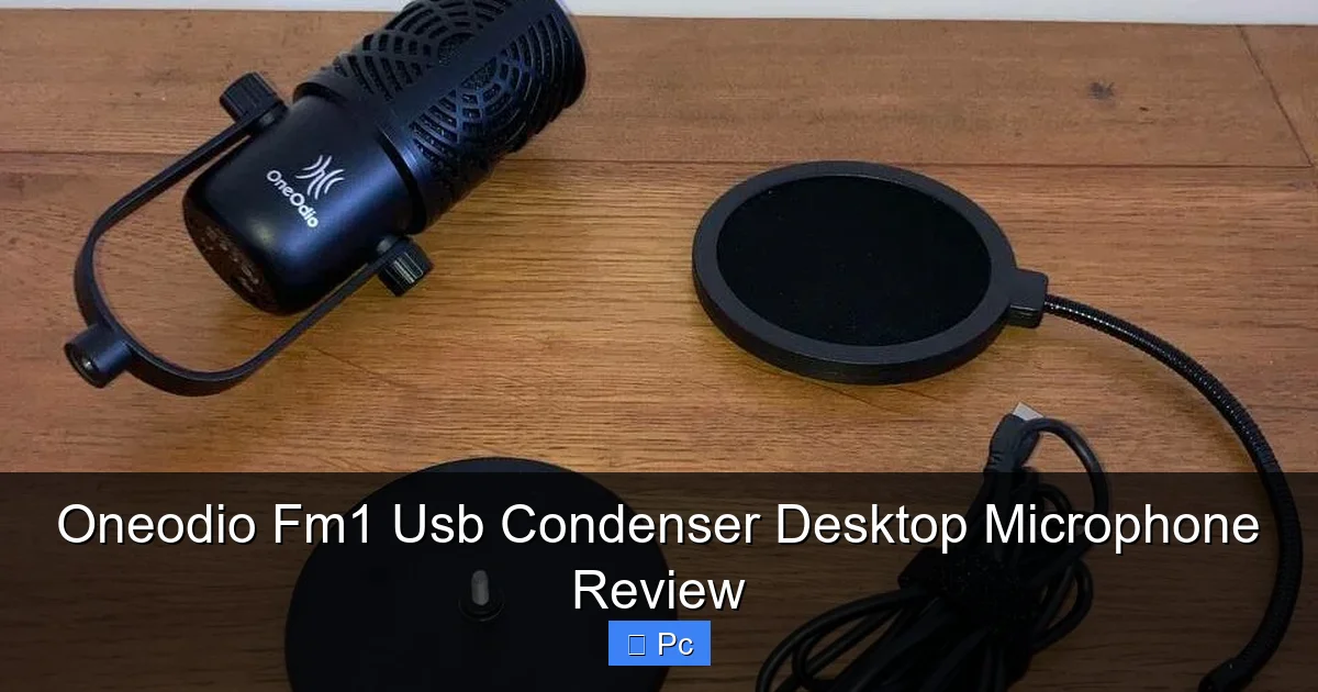 Oneodio Fm1 Usb Condenser Desktop Microphone Review