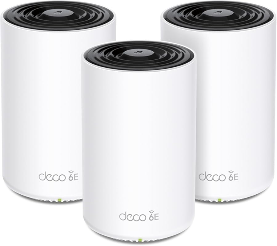 TP-Link Deco XE70 Pro Tri-Band WiFi 6E Mesh System 3-Pack Covers 7200 