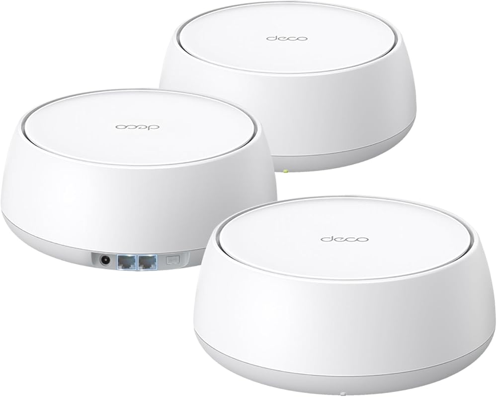 TP-Link Deco 7 BE25 Wi-Fi 7 Mesh System: 3-Pack, BE5000 Speed, Dual 2.