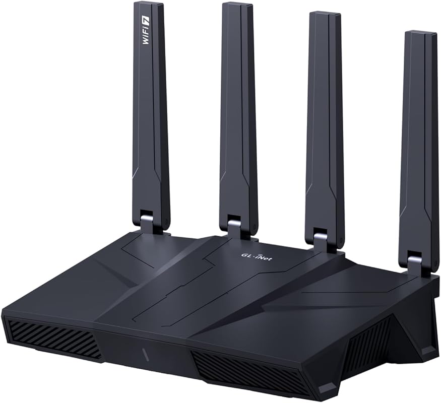 GL.iNet GL-BE9300 Tri-Band WiFi 7 Router, High-Speed 6GHz Gaming WiFi