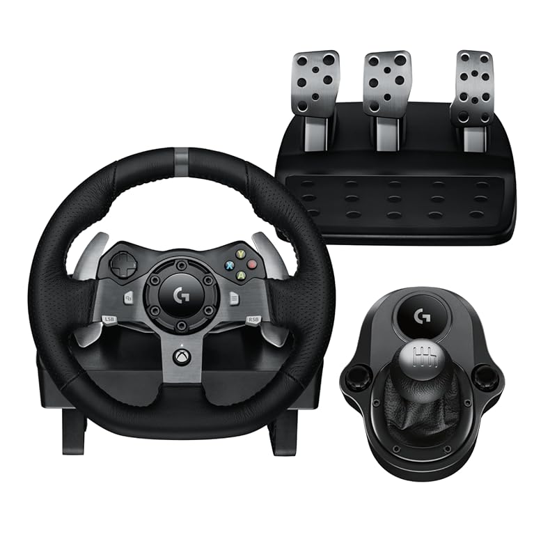 Logitech G920 Driving Force Racing Wheel and Pedals with Shifter for P